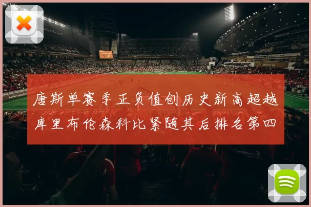唐斯单赛季正负值创历史新高超越库里布伦森科比紧随其后排名第四